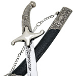 0074979 Оружие сувенирное ЯТАГАН "Янычар"ножны-кожа/металл 