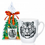 Кружка фарфоровая "Тигр" 300 мл, фотография 1. Интернет-магазин ЛАВКА ПОДАРКОВ