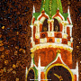 Картина янтарная "Москва. Спасская башня" 70х49 см, фотография 6. Интернет-магазин ЛАВКА ПОДАРКОВ