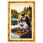 0065054-19*28см ПАННО настенной ПЕЙЗАЖ № 18 (янтарная крошка)