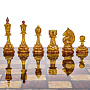 Шахматы с инкрустацией и фигурами из янтаря 60х60 см, фотография 3. Интернет-магазин ЛАВКА ПОДАРКОВ