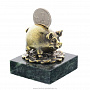 Бронзовая статуэтка "Свинка-копилка", фотография 2. Интернет-магазин ЛАВКА ПОДАРКОВ