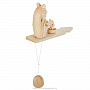 Богородская деревянная игрушка "Медведь с рыбой", фотография 5. Интернет-магазин ЛАВКА ПОДАРКОВ