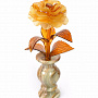 Сувенир "Роза в вазе" янтарь, оникс, фотография 6. Интернет-магазин ЛАВКА ПОДАРКОВ