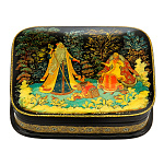 0060951/11*9см  Лаковая миниатюра Палех ШКАТУЛКА "Морозко" Седова