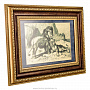 Картина на сусальном золоте "Пара львов" 35х46 см, фотография 2. Интернет-магазин ЛАВКА ПОДАРКОВ