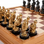 Шахматы деревянные "Сказочные" с фигурами из цинкового сплава 37х37 см, фотография 3. Интернет-магазин ЛАВКА ПОДАРКОВ