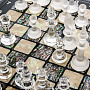 Шахматный ларец с натуральным перламутром и фигурами из хрусталя, фотография 13. Интернет-магазин ЛАВКА ПОДАРКОВ