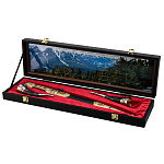 Подарочный набор с кинжалом и рожками для вина