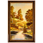Картина янтарная "Пейзаж" 54х90 см