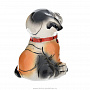 Фарфоровая статуэтка "Собака рекс". Гжель, фотография 2. Интернет-магазин ЛАВКА ПОДАРКОВ