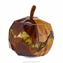 Скульптура из дерева с янтарем "Яблоко", фотография 4. Интернет-магазин ЛАВКА ПОДАРКОВ