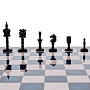 Шахматный ларец с фигурами из кости 48х48 см, фотография 3. Интернет-магазин ЛАВКА ПОДАРКОВ