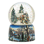 Стеклянный шар со снегом "Зимние каникулы"