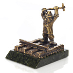 10640 Бронза скульптура "Путейщик"