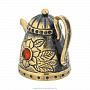 Колокольчик с янтарем "Чайник", фотография 3. Интернет-магазин ЛАВКА ПОДАРКОВ