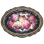 100599 Поднос с авторской росписью 30*23см АА2001