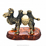 Статуэтка с янтарем "Верблюд с поклажей", фотография 1. Интернет-магазин ЛАВКА ПОДАРКОВ