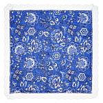 Салфетка текстильная с кружевом "Гжель"