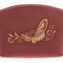 Косметичка бархатная "Бабочка". Темно-розовая, фотография 2. Интернет-магазин ЛАВКА ПОДАРКОВ
