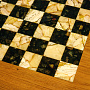 Шахматный стол со стульями "Самурай" с инкрустацией из янтаря , фотография 5. Интернет-магазин ЛАВКА ПОДАРКОВ