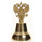 11616/5*9см  Бронза КОЛОКОЛЬЧИК "Герб №4" 5*9см