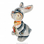 Статуэтка "Улыбчивый кролик". Гжель в цвете, фотография 2. Интернет-магазин ЛАВКА ПОДАРКОВ