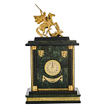 Часы настольные из камня "Георгий Победоносец". Златоуст