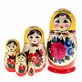 Матрешка "Семеновская" 5 мест, фотография 4. Интернет-магазин ЛАВКА ПОДАРКОВ