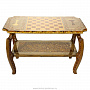 Шахматный стол с инкрустацией и фигурами из янтаря 99х53 см, фотография 16. Интернет-магазин ЛАВКА ПОДАРКОВ