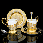 /ФПП Златоуст КОФЕЙНЫЙ НАБОР "ДУЭТ" малый без камней