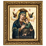 Икона на перламутре "Образ неустанной помощи" 38х34 см, фотография 3. Интернет-магазин ЛАВКА ПОДАРКОВ