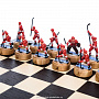 Шахматы деревянные с металлическими фигурами "Хоккей", фотография 2. Интернет-магазин ЛАВКА ПОДАРКОВ