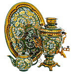 0070894 Самовар электрический "ЛАНДЫШ"поднос овал