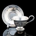 0055747-232,8  Серебро 875* ЧАЙНАЯ ПАРА  гравировка, чернение серебра 232,8гр 232,8