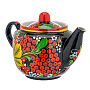 Чайник заварочный 650 мл "Ягодки". Хохлома, фотография 2. Интернет-магазин ЛАВКА ПОДАРКОВ