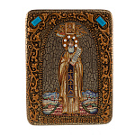 Икона "Святой Никита Столпник Переславский" 15х20 см