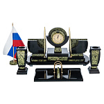 0078389 Златоуст НАБОР ПИСЬМЕННЫЙ "ВОЛНА"  змеевик