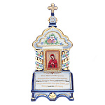 0055385 Гжель КИОТ настольный " СемистрельнаяБМ" 10*22см К17