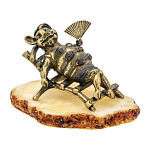 0047284/1273 Сувенир Поросенок Фифа на пляже Сувенир (белый)