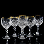 0041065/13840-6701 Набор фужеров отв.зол, 250 г, 1000/30бол.куст метелица.