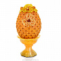Яйцо пасхальное из янтаря "Цветы", фотография 1. Интернет-магазин ЛАВКА ПОДАРКОВ