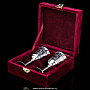 Набор рюмок с гравировкой и чернением (серебро 875*), фотография 3. Интернет-магазин ЛАВКА ПОДАРКОВ