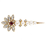  Традиции ФАБЕРЖЕ Брошь"МОРСКАЯ ЗАКОЛКА" 6,2*2,5см 08185