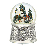 Стеклянный шар со снегом "Новогодняя метель"