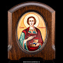 Икона с финифтью "Святой великомученик и целитель Пантелеймон", фотография 1. Интернет-магазин ЛАВКА ПОДАРКОВ