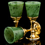Питейный набор на 3 персоны "Нефритовый". Златоуст, фотография 1. Интернет-магазин ЛАВКА ПОДАРКОВ