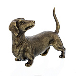 Бронзовая скульптура "Собака Такса"