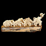 Скульптура из бивня мамонта "Мамонты. Трудный переход", фотография 6. Интернет-магазин ЛАВКА ПОДАРКОВ