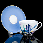 Чайная пара 250 мл "Аметистовое пламя". Форма Весенняя-2. ИФЗ